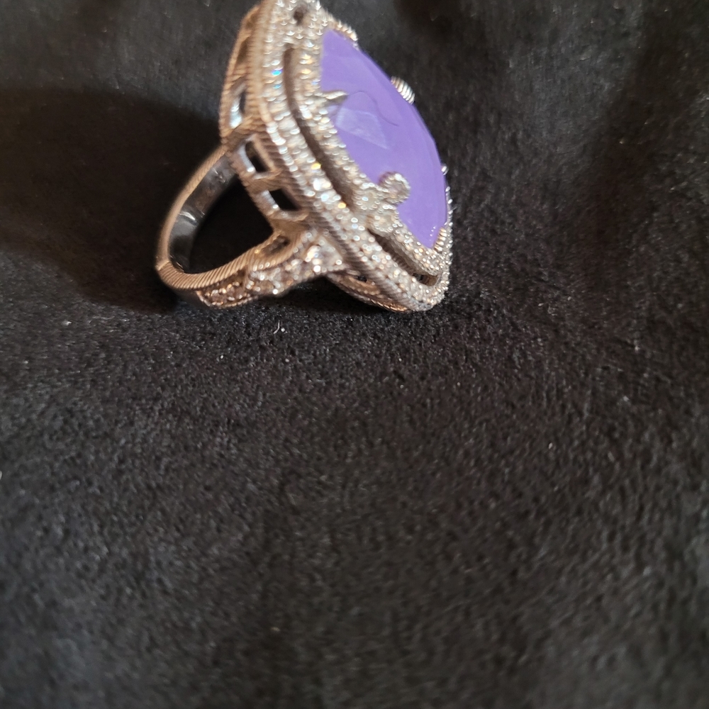 Judith Ripka Lavender Quartzite Ring - Picture 3 of 4